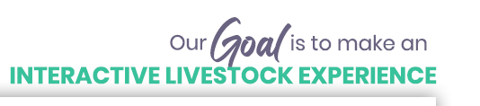 Our Goal is to make an interactive livestock experience possible for youth of all abilities